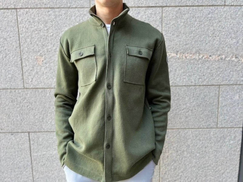 Edwin Shirt Jacket WP- Bottle Green