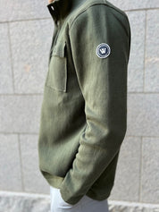 Edwin Windproof Shirt Jacket- Bottle Green