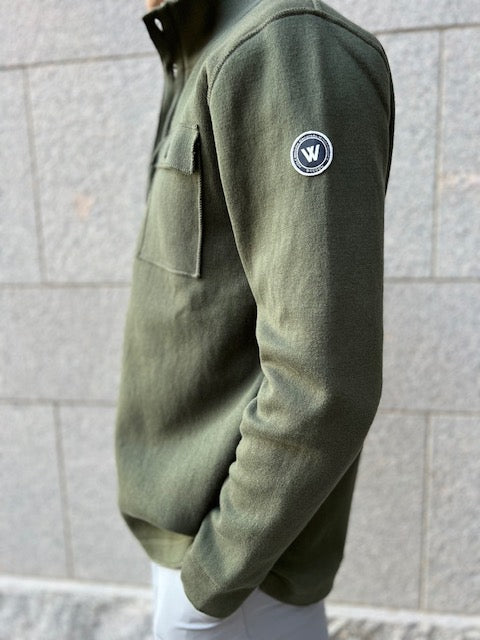 Edwin Shirt Jacket WP- Bottle Green