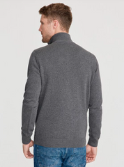 Holger T-Neck- Dark Grey Mel