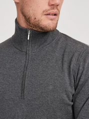 Holger T-Neck- Dark Grey Mel