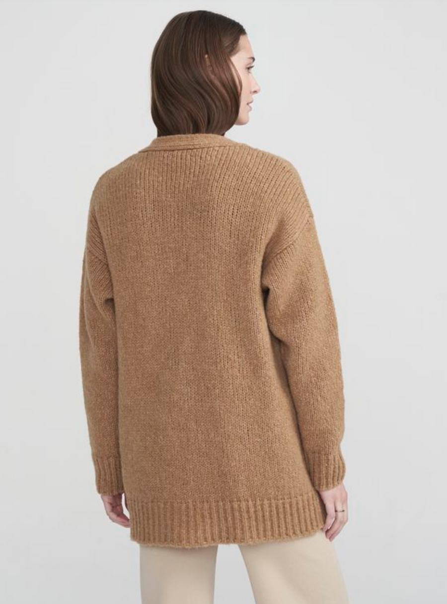 Zara online camel cardigan