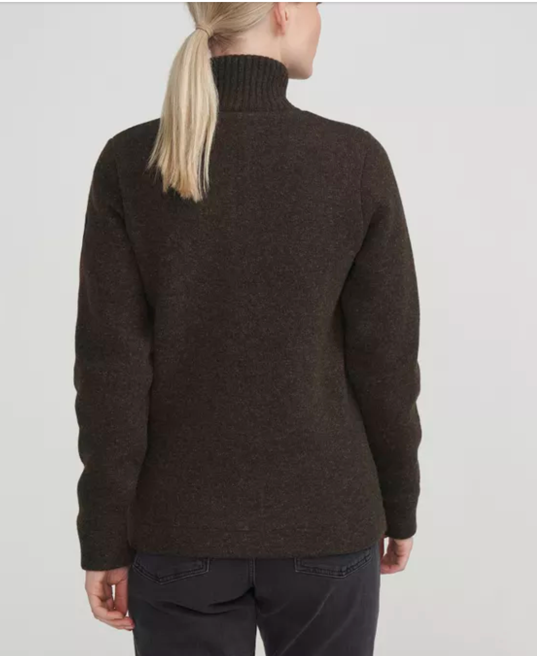 Claire Windproof Sweater-Brown Mel