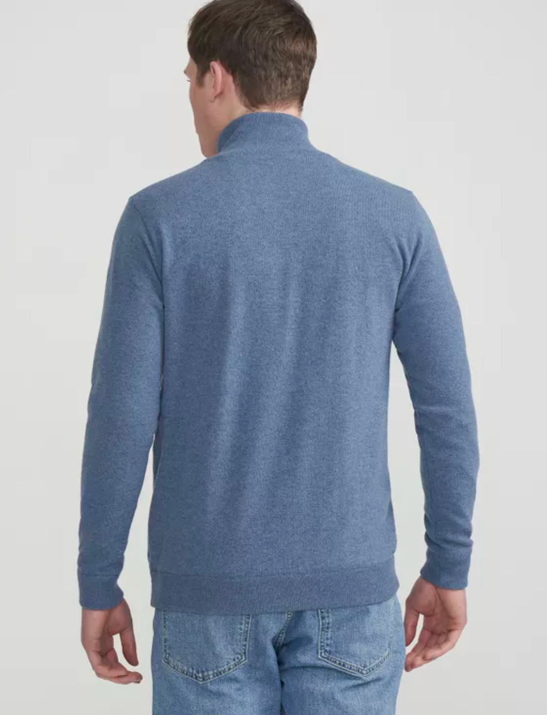 Stellan Windproof 1/4 Zip Sweater- Fade Blue