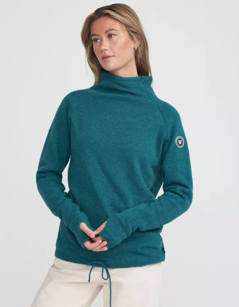 Martina Windproof Sweater- Peacock
