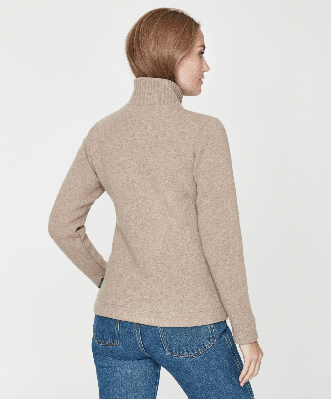 Claire Windproof Sweater-Khaki