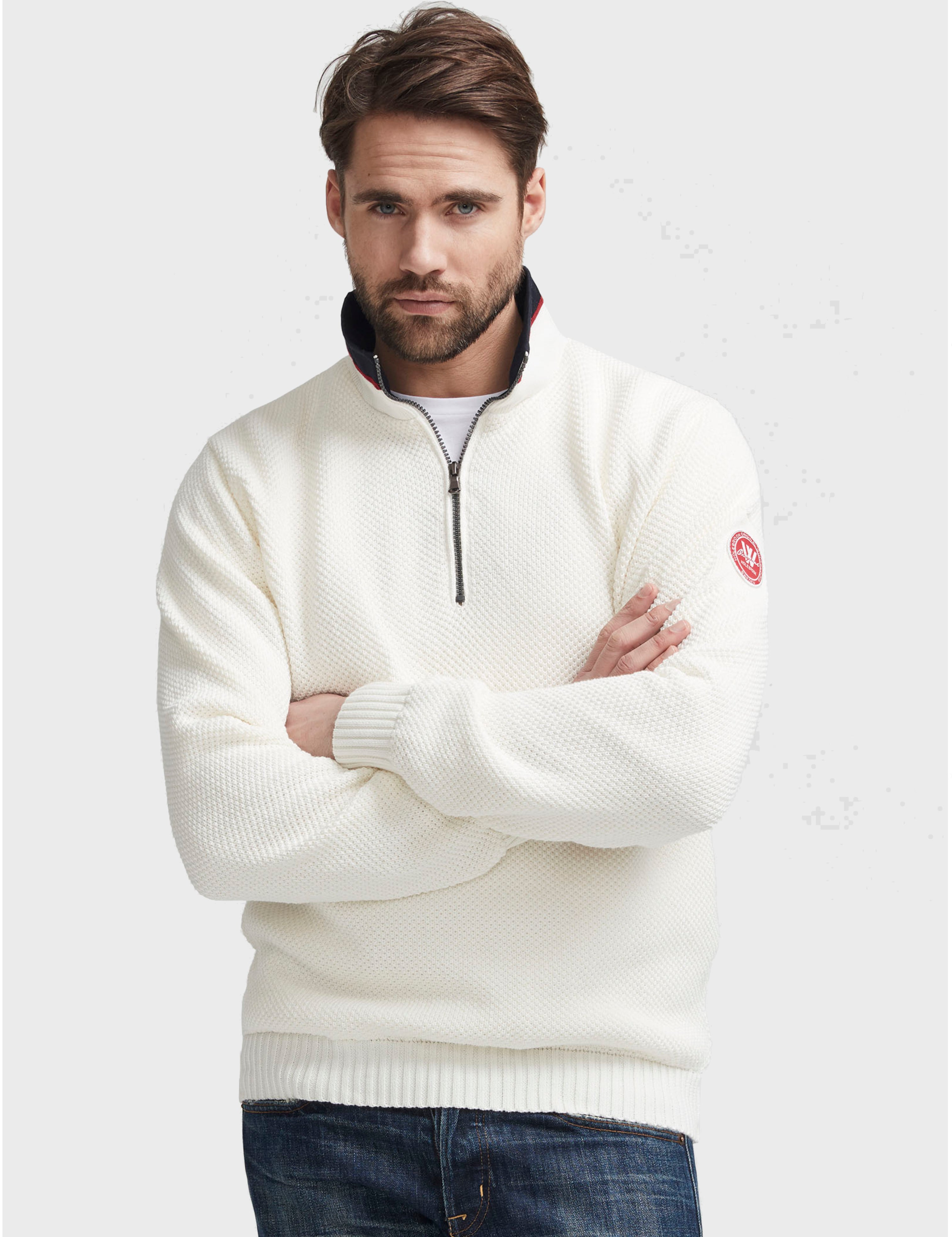 Holebrook Classic Windproof White  Sweater USA Hot guy