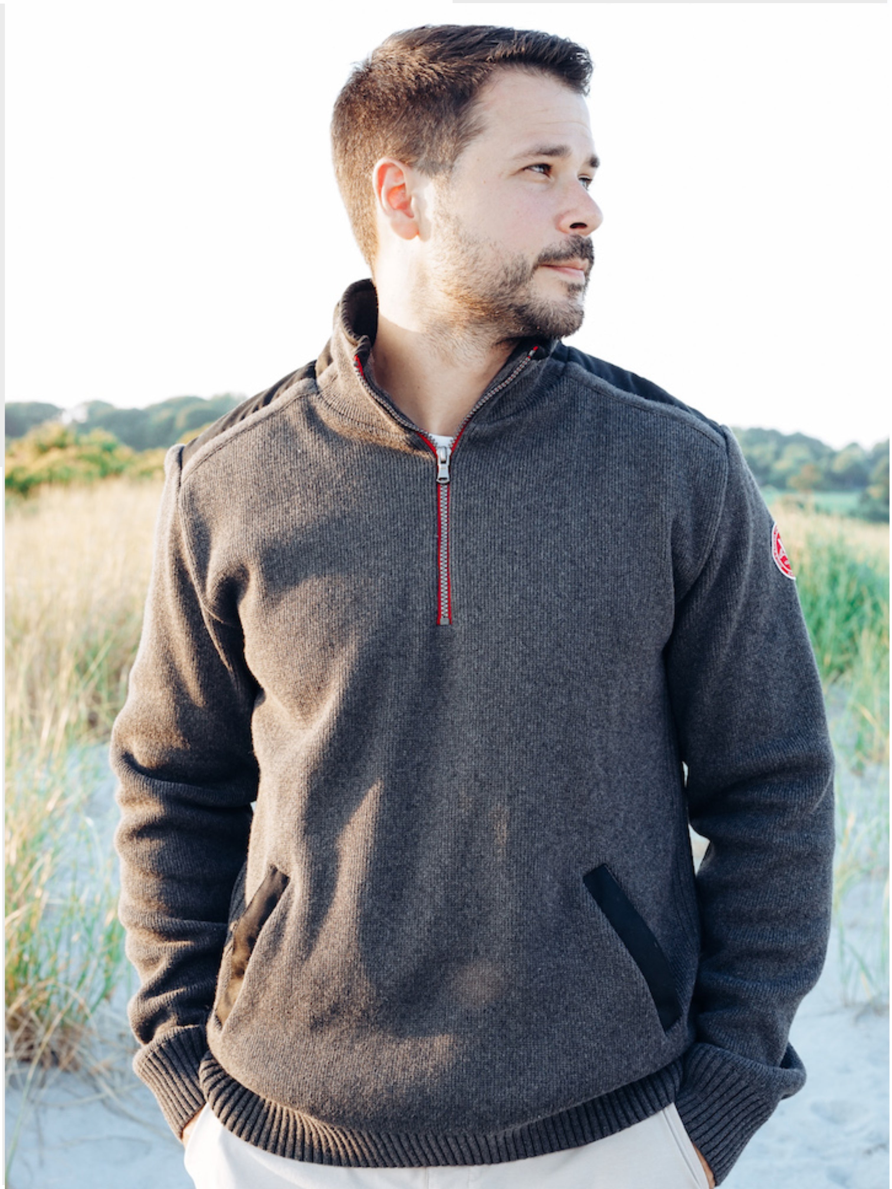 Gregor 1/4 Zip Windproof- Anthracite