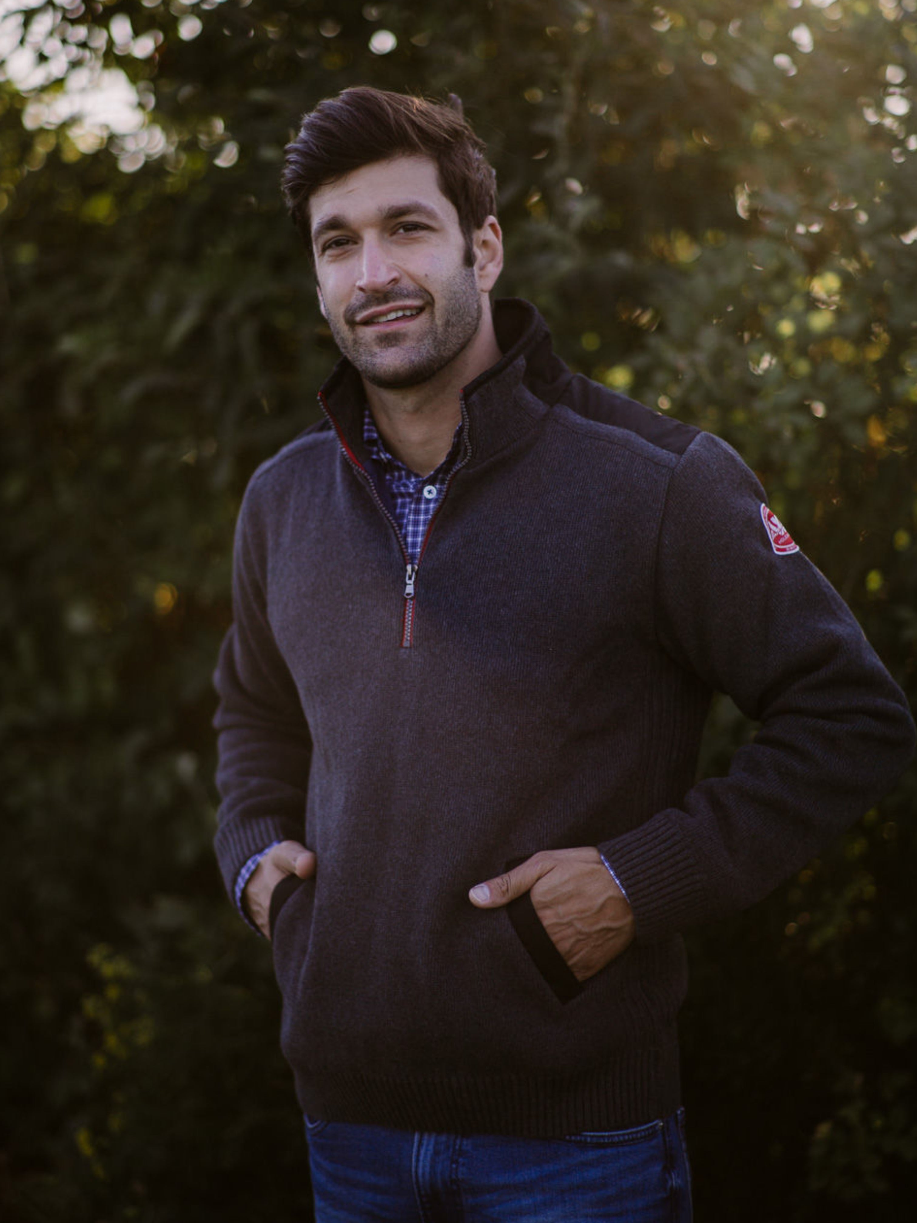 Gregor 1/4 Zip Windproof- Anthracite