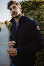 Holebrook windproof 1/4 zip cotton windproof Sweden Usa navy sweater
