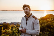 Mike Full-Zip Windproof Sweater- Lt Grey