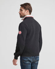 Classic Windproof Sweater- Black Melange