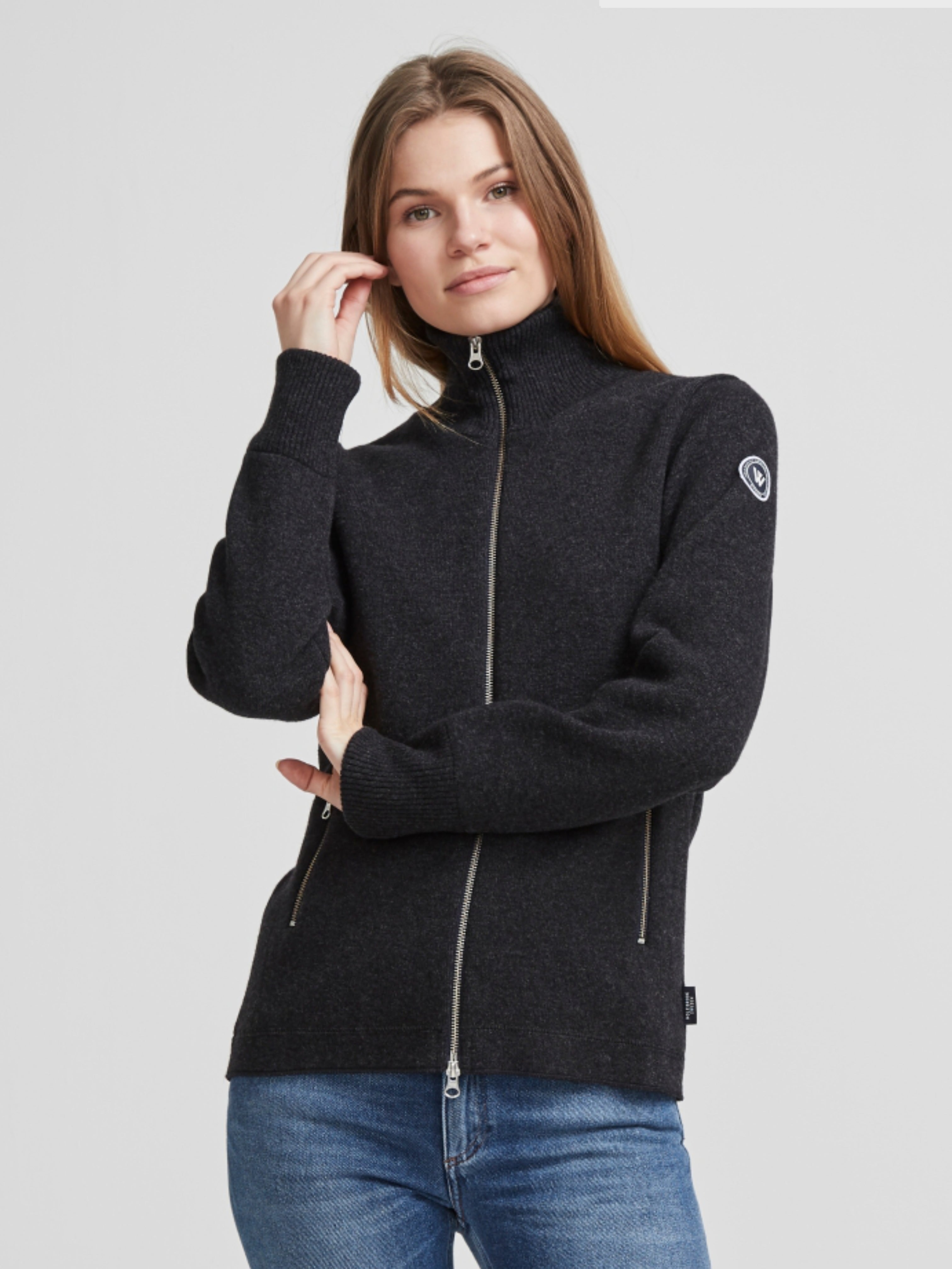 Liv Windproof Full Zip- Anthracite Mel.