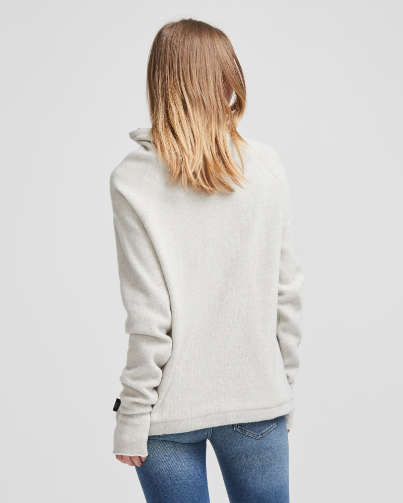 Martina Windproof Sweater -Light Grey Melange