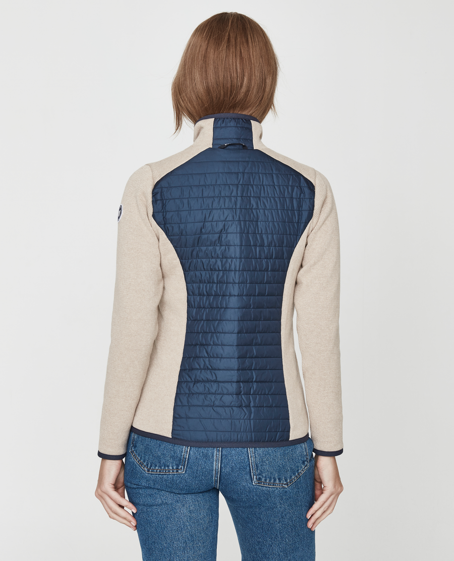 Mimmi Fullzip WP-Khaki/Navy
