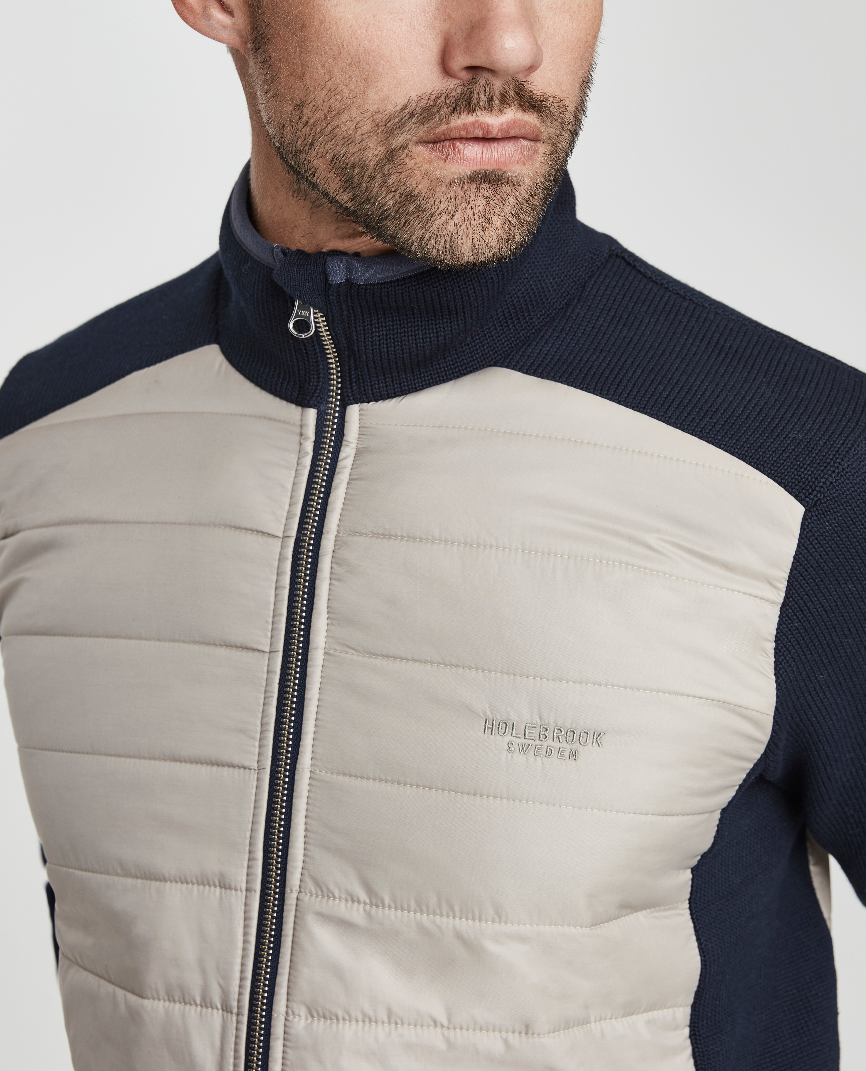 Peder Fullzip WP Navy/Khaki