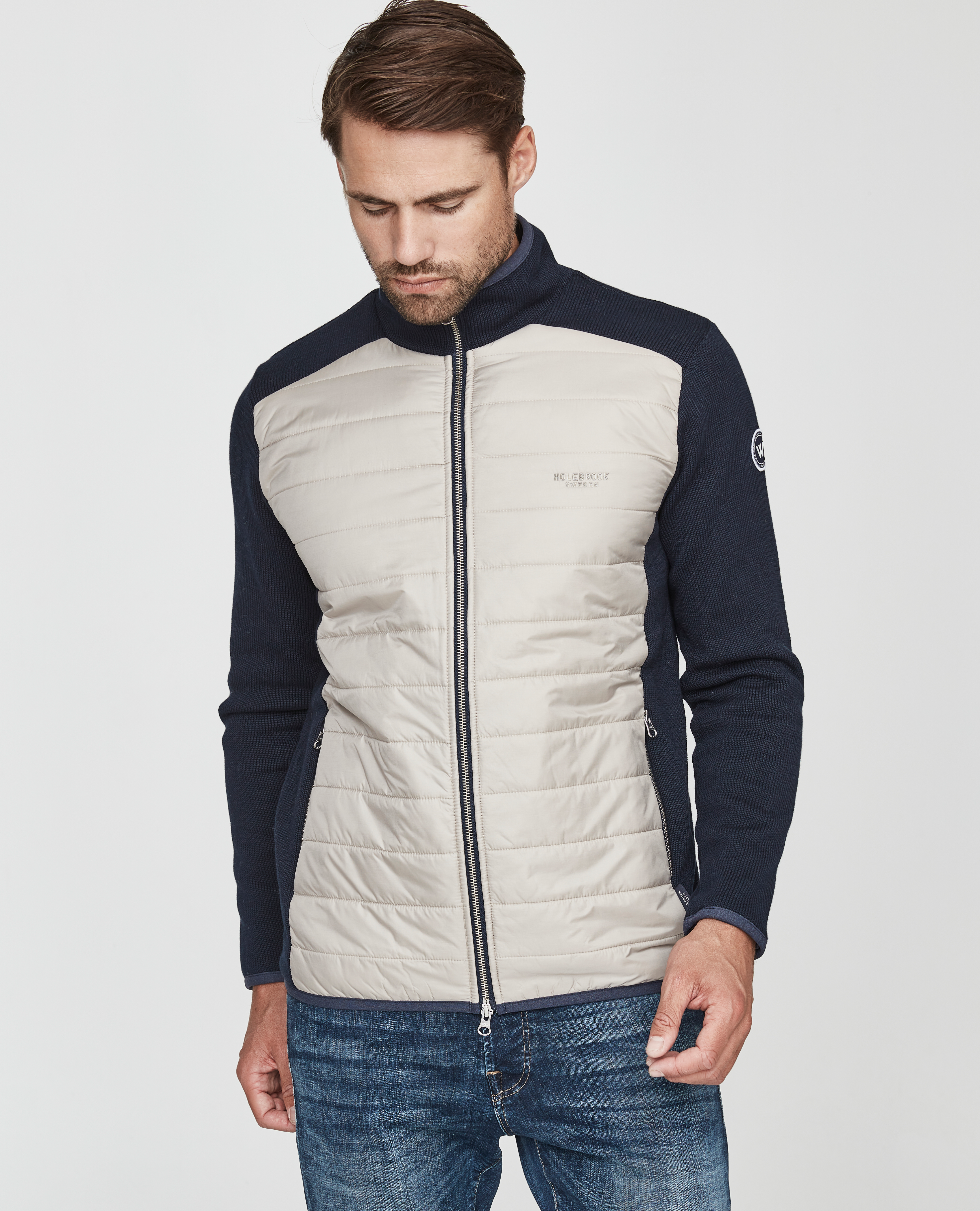 Peder Fullzip WP Navy/Khaki