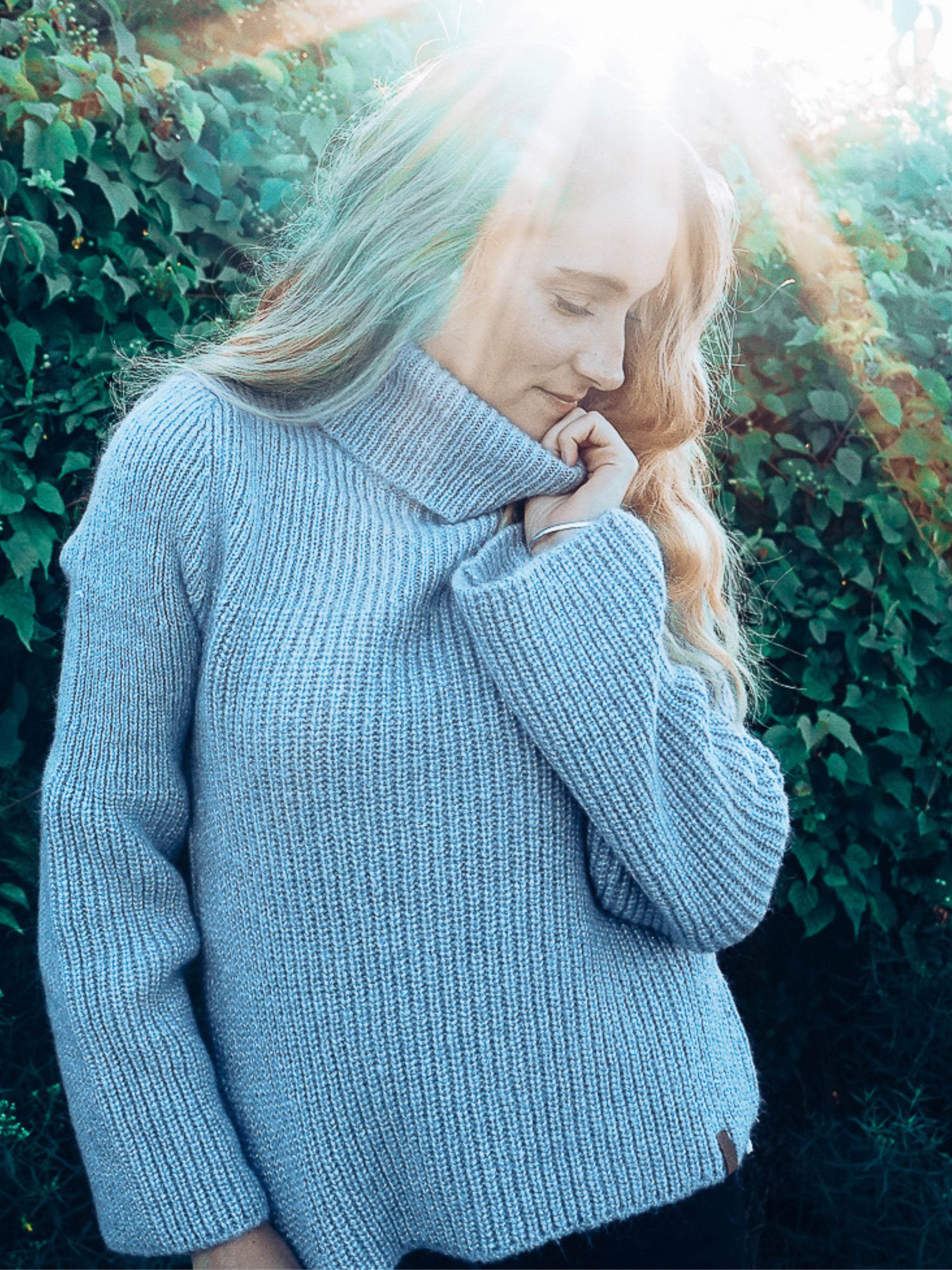 Tove Rollneck-Blue Fog